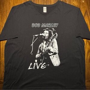 🎶 Bob Marley Black & White Photo T-Shirt XXL – Urban Spirit 100% Cotton 🖤